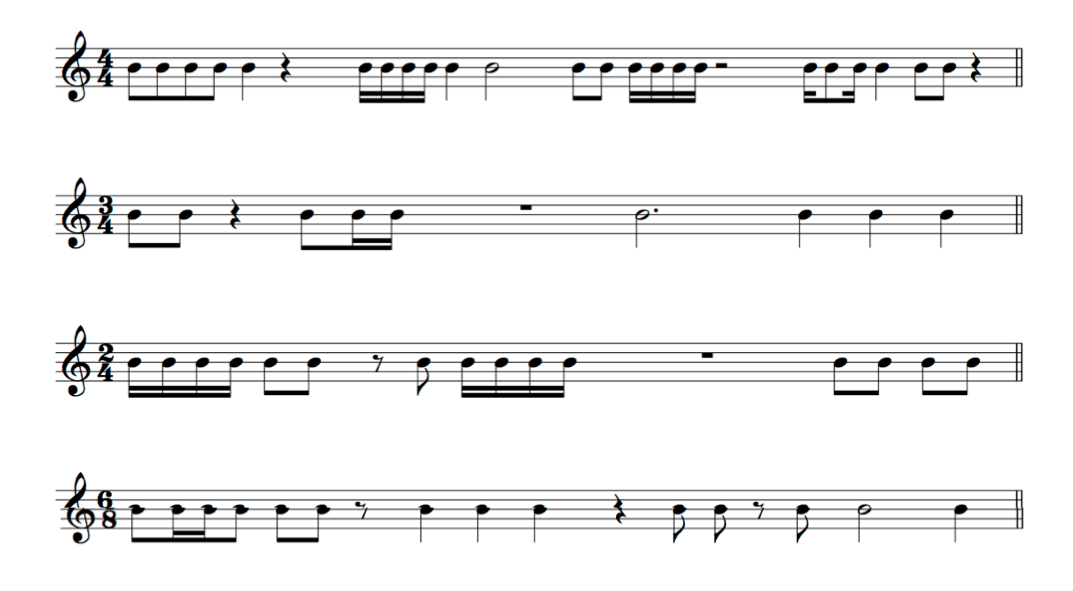 bar line exercises