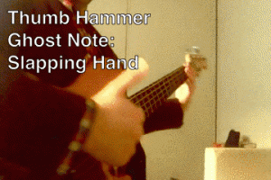Thumb Hammer Ghost Note Slapping Hand